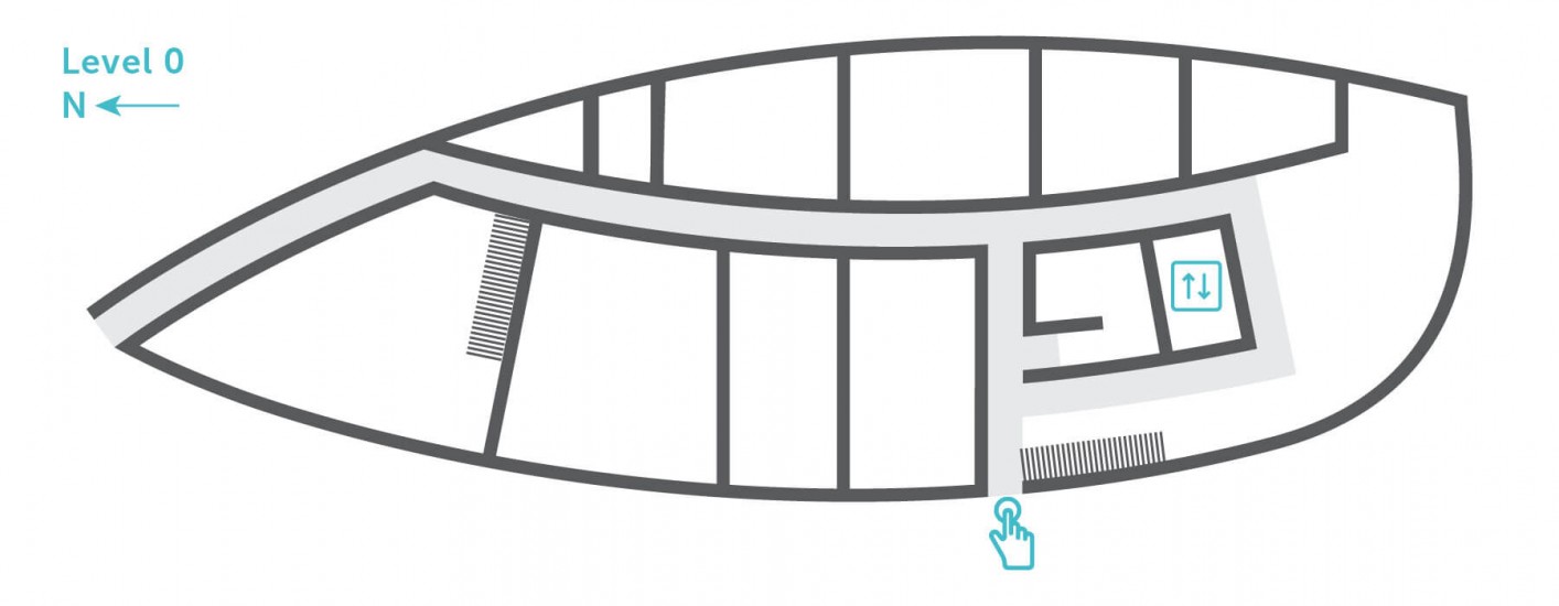 A map illustration of Level 0 at Central Library.
