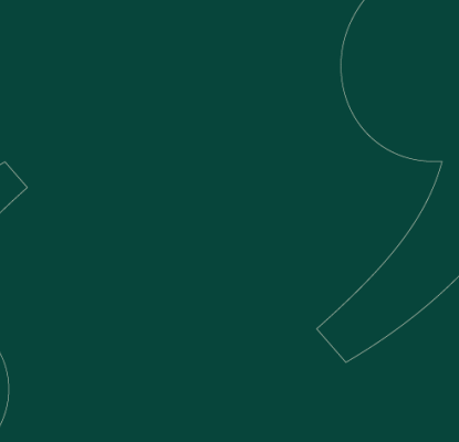 Graphic with a green background and large quotation marks outlined in white. 