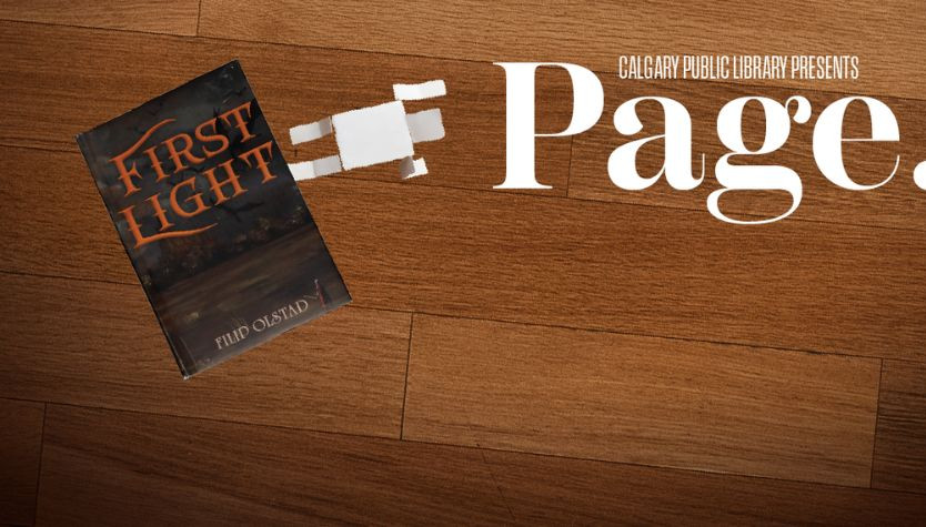 A book with a small figure made of paper and the title Page.