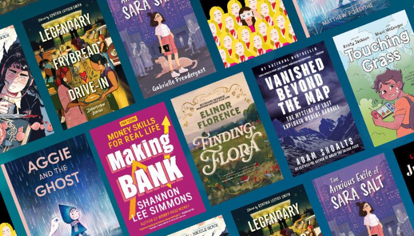 A collage of book covers.