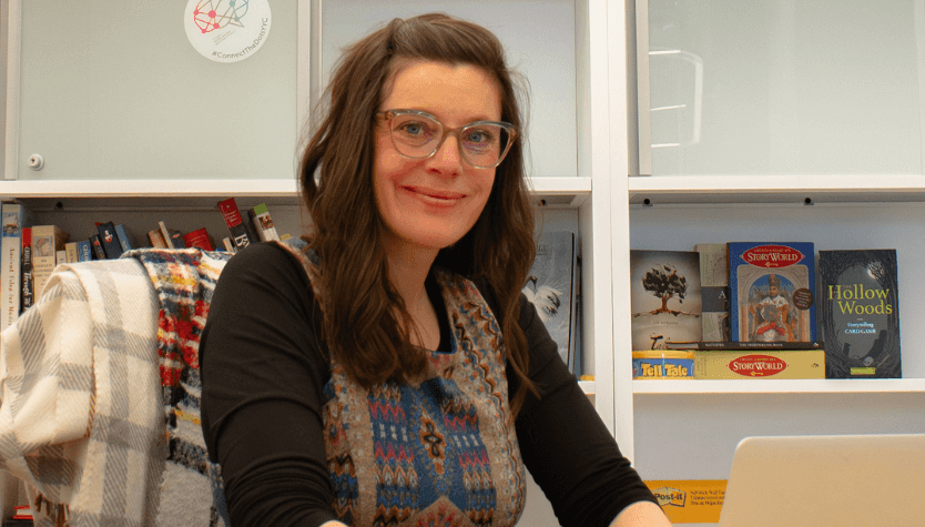 Photograph of Calgary Public Library's 2024 Storyteller in Residence, Marie Bryce 
