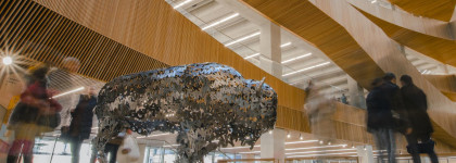 A picture of the Education is the New Buffalo at Central Library. 