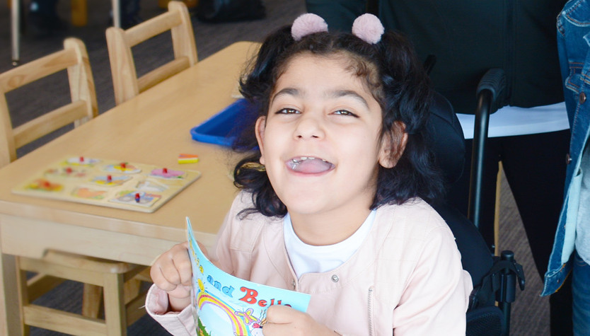 Mirna Khaled in the Calgary Public Library