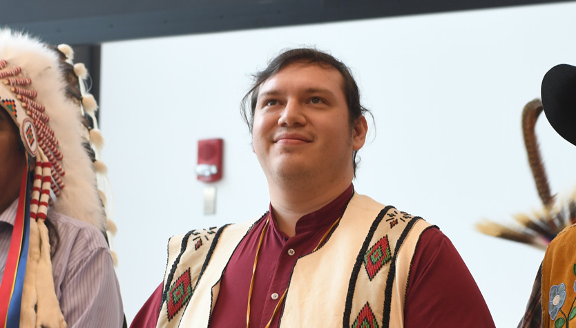 Photograph of Jared Tailfeathers.