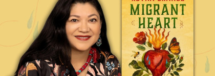 Author Talk: Book Migrant Heart with photo of Reyna Grande
