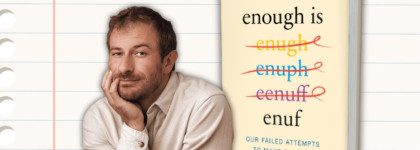 Gabe Henry with his book Enough is Enuf