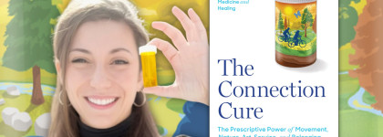 Author Talks Julia Hotz Woman with Pill Bottle and a book The Connection Cure