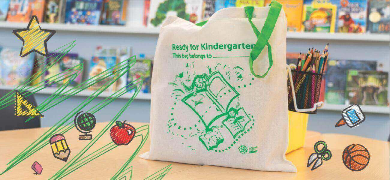 background image: Kindergarten bookbag