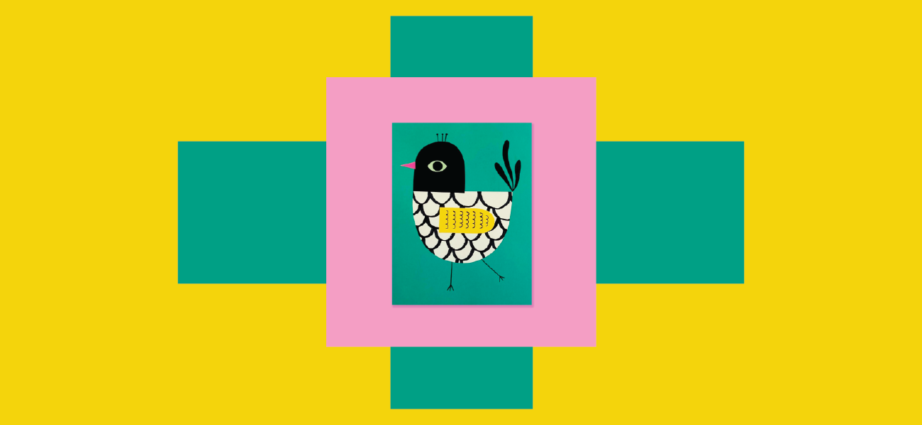 Illustrate With Me: Colourful Birds Collage