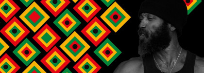Man Wakefield Brewster in greyscale with a red green and yellow background promoting Black History Month 1300x600.jpg