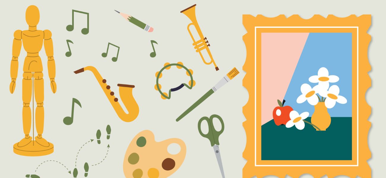 Creative Arts for Adults: Abstract Botanical Collage